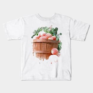 Fruit in the basket watercolor Kids T-Shirt